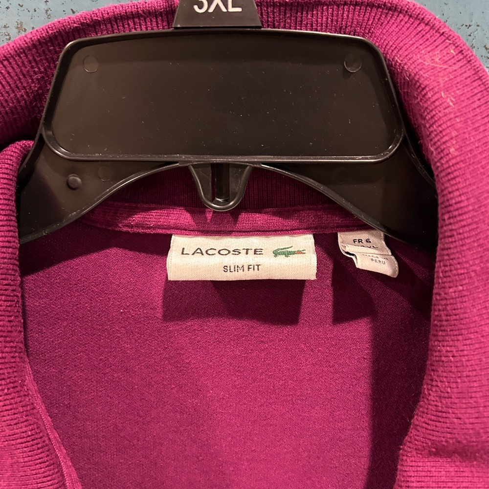 Lacoste Purple Slim Fit Polo Shirt